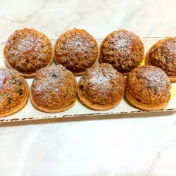 Muffins met dadels en walnoten