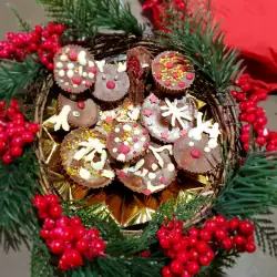 Kerstchocolaatjes met sinaasappelsmaak