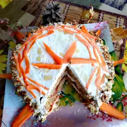 Keto cake met wortelen en amandelmeel