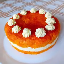 Carrotcake met amandelen en mascarpone