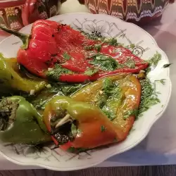 Geroosterde rode paprika met knoflook