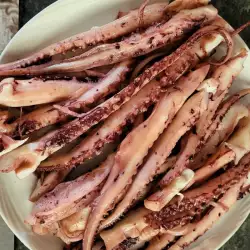 Gegrilde octopus tentakels