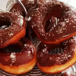 Chocolade donuts met huisgemaakte room