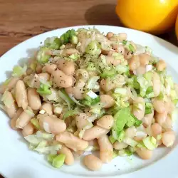 Bonensalade met prei en citroen