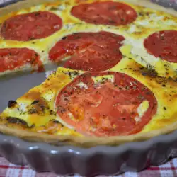 Hartige quiche met tomaat en kaas