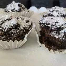 Vegan muffins met johannesbroodpitmeel