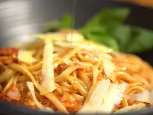 Pittige pasta amatriciana
