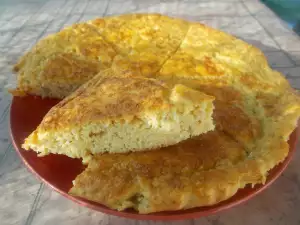 Glutenvrije hartige spons cake met kikkererwten