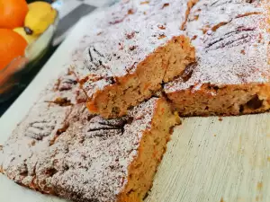 Glutenvrije cake met wortelen en appels