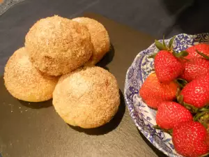 Italiaanse gevulde donuts (bombolini al forno)