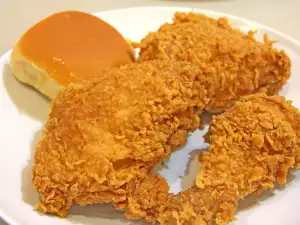 Gepaneerde kippenbouten zoals bij de KFC