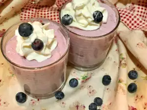 Proteinerijke bosbessenbavarois