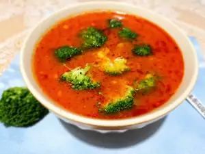 Tomatensoep met broccoli
