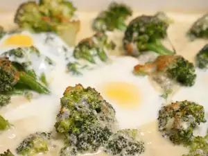 Broccoli met blauwe kaassaus uit de oven