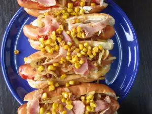 Brooklyn Hotdog met maïs