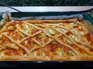 Hartige courgette bladerdeeg taart