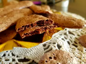 Chocolade meringue strookjes