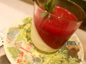 Panna Cotta met kersen