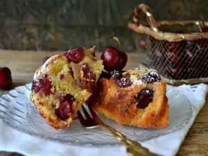 Minicake met Kersen en Ricotta