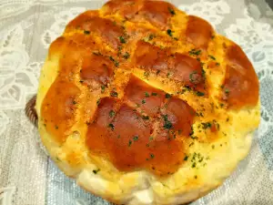 Knoflookbrood met mozzarellavulling