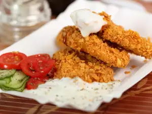 Ovengebakken kipfilets met cornflakes