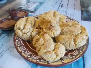 Broodjes van kikkererwten en maismeel