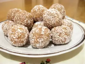 Balletjes van koekjes zonder bakken