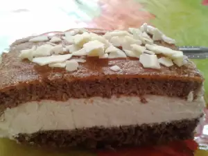 Zelfgemaakte melkcake