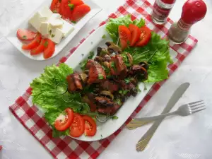 Gegrilde kippenlevertjes met bacon