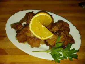 Gepaneerde kippenlevertjes uit de oven