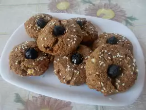 Broodjes met boekweit en olijven