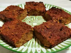 Glutenvrije taart met pompoen en chocolade