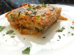 Geslaagde Griekse moussaka