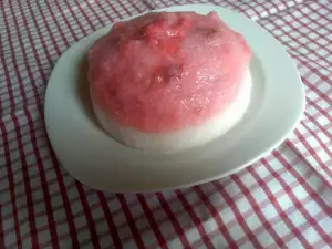 Vanillegriesmeel met aardbeien