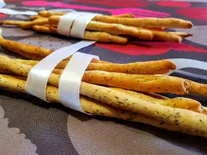 Cracker sticks met maanzaad