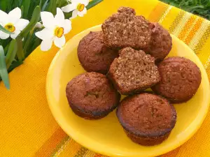 Chocomuffins met johannesbrood en spelt