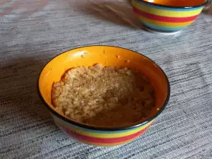 Amaranth pap met honing en cottage cheese