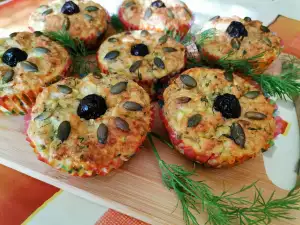 Havermuffins met courgette en parmezaanse kaas