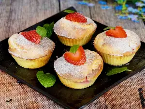 Keto kokos en aardbeien taartjes