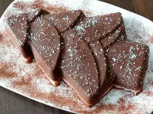 Keto nieuwjaar chocolademousse cake