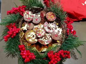 Kerstchocolaatjes met sinaasappelsmaak