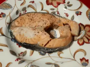 Gestoomde zalmfilets