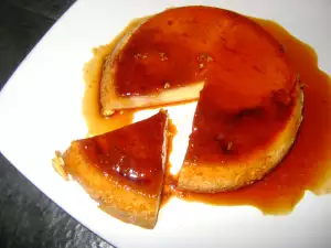 Creme caramel met roomkaas