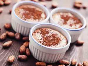 Dessert met Baileys en koffie