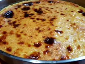 Crème caramel uit de ovenschaal