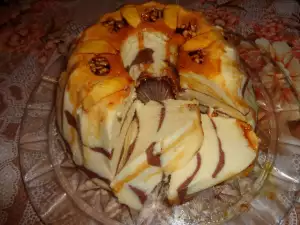 Diplomatenpudding in de cakevorm
