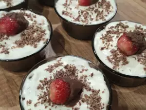 Mascarpone pudding met koekjes