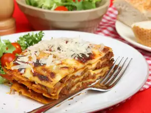 Lasagne met gehakt en Bechamelsaus