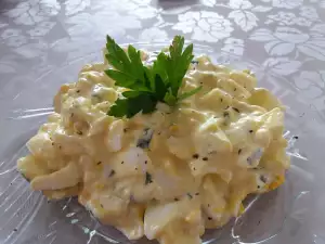 Lichte eiersalade