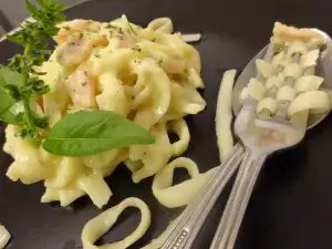 Linguine met carbonara saus